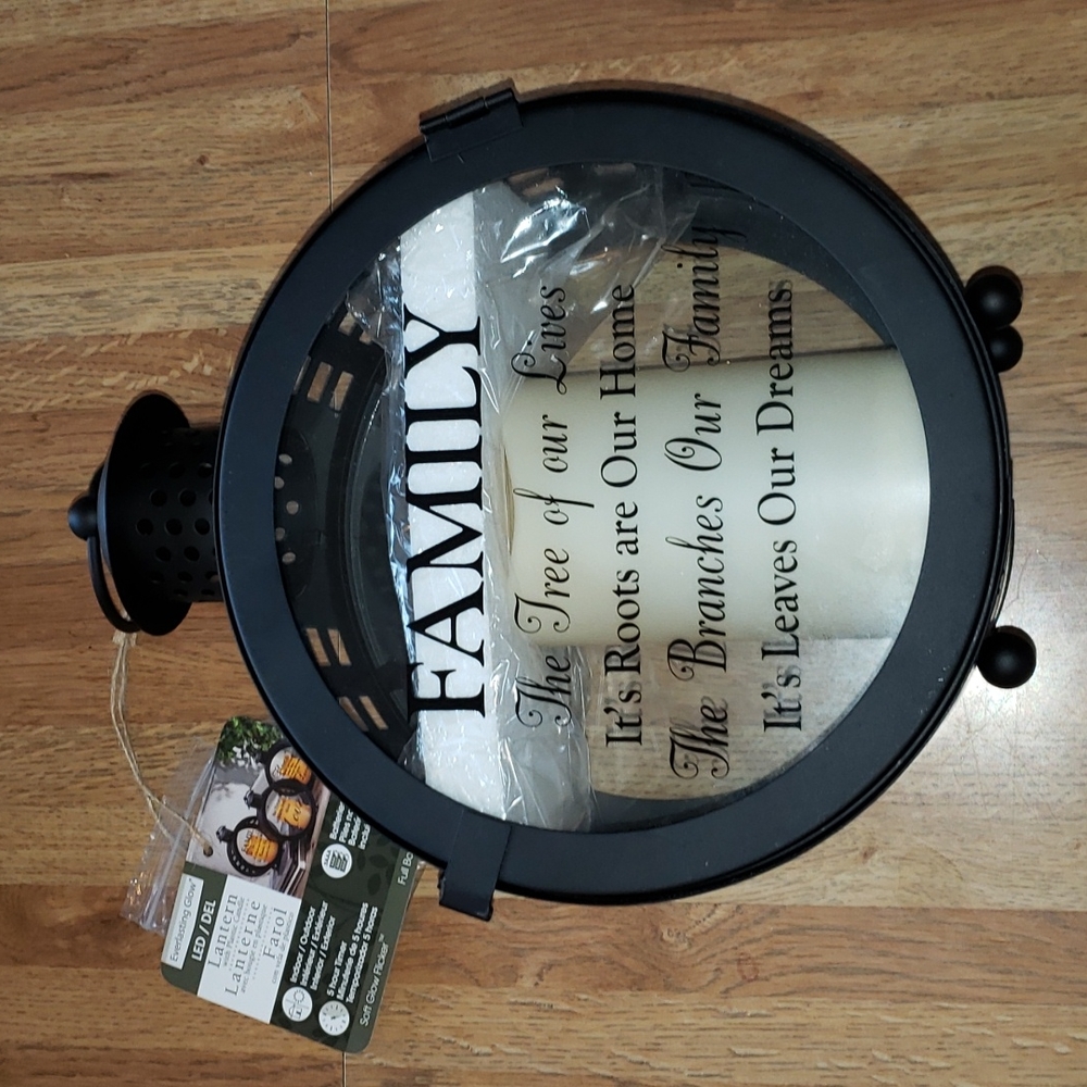 Everlasting Glow Lantern w LED Plastic Candle
